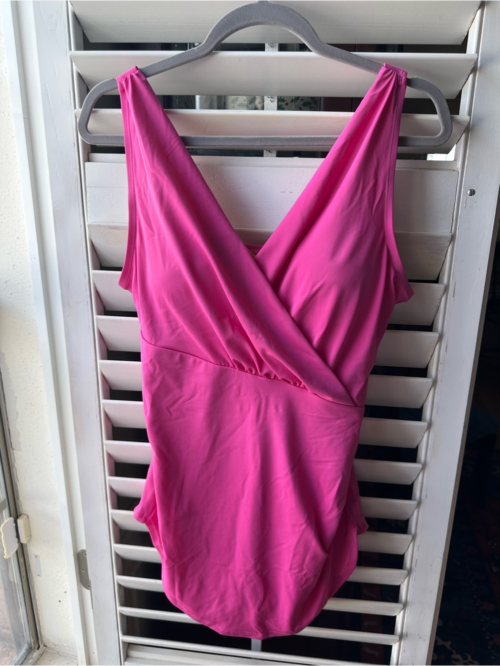Belle by Kim Gravel Hot Pink One-Piece Swimsuit